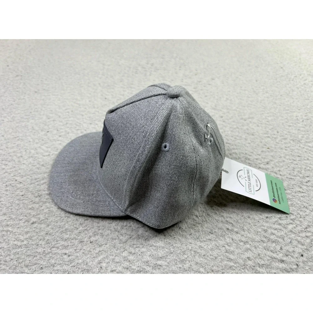 Little Arrows Hat Cap Snap Back Heather Gray Junior JR Logo Patch Kids Youth